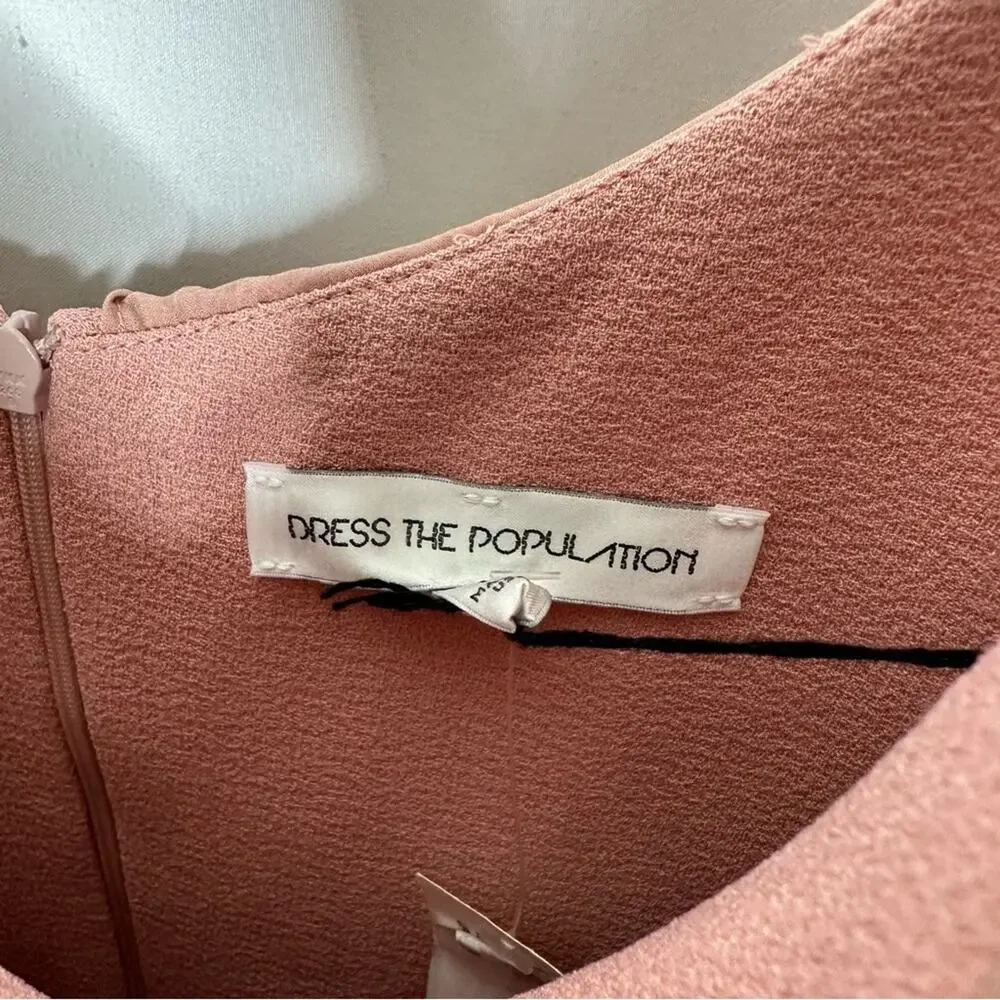 DRESS THE POPULATION Pink Maxi Dress NWT in Medium - Picture 2 of 8